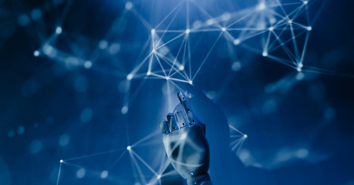 Abstract representation of artificial intelligence and machine learning technology